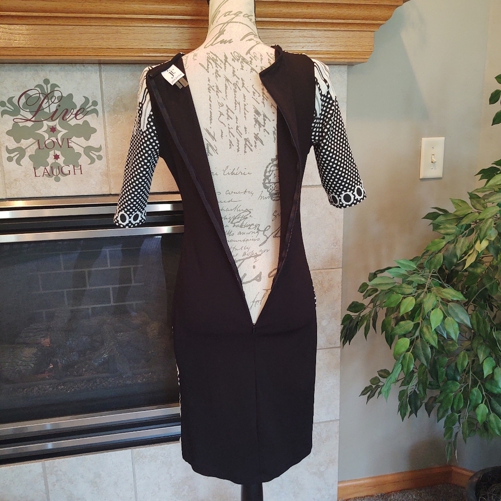 Julia Jordan Size 6 Black White Dress! - Picture 7 of 10